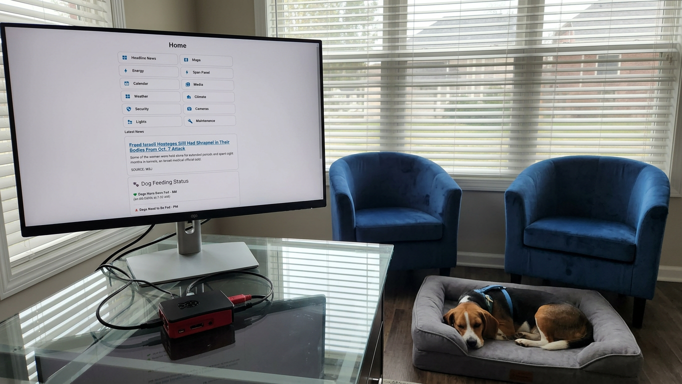 Raspberry Pi solving the dog's hunger problems.